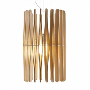 Fabbian Stick dřevěné závěsné světlo