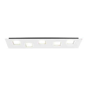 Fabbian Quarter – bílé LED stropní svítidlo 5zdr