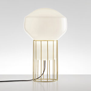 Fabbian Aérostat – mosazná stolní lampa 23 cm