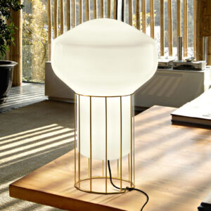 Fabbian Aérostat – mosazná stolní lampa 33 cm