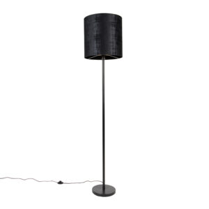 Moderní stojací lampa černé odstín černé 40 cm – Simplo