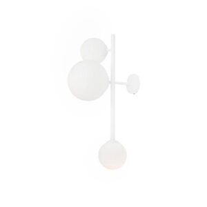 Nástěnné světlo Dione, tři zdroje, bílé