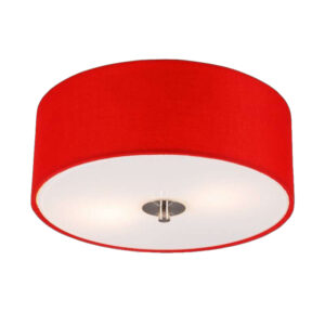 Moderní stropní svítidlo červené 30 cm – Buben