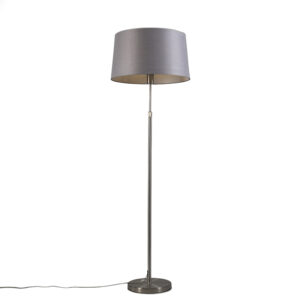 Stojací lampa z oceli s odstínem šedé 45 cm nastavitelná – Parte