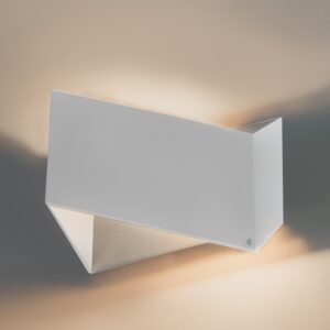 Designové nástěnné svítidlo bílé – skládací