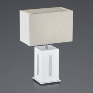 BANKAMP Karlo stolní lampa bílá/šedá, výška 47cm