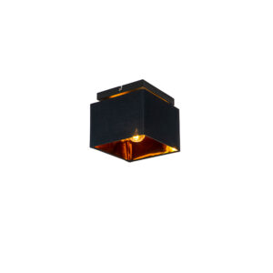 Moderní stropní svítidlo černé se zlatem – VT 1