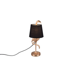 Art Deco stolní lampa zlatá s černou – Koen