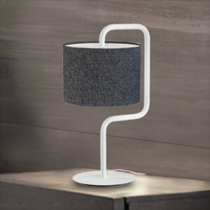 Morfeo - látková stolní lampa antracitová
