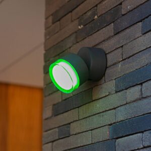LED venkovní nástěnné světlo Dropsi, RGBW smart
