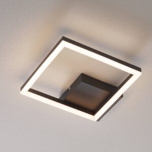 LED stropní světlo Bard 27×27 cm, antracit