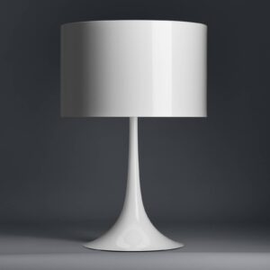 FLOS Spun Light T1 – bílá stolní lampa