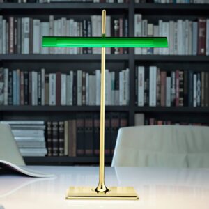 FLOS Goldman – stolní lampa s USB, zelená