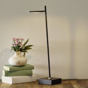 LED stojací lampa Block, stmívatelná, černá