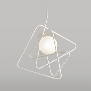 Rafinované designové závěsné světlo Inciucio, bílé