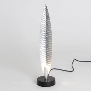 Stolní lampa Penna stříbrná, výška 38 cm