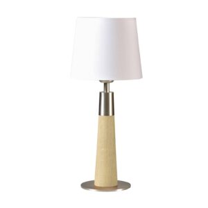 HerzBlut Conico stolní lampa bílá, dub, 44cm