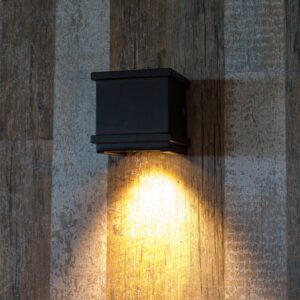 Venkovní nástěnné světlo Borgo z hliníku, černá