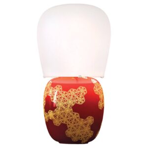 Kundalini Hive – keramická stolní lampa červené