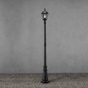 Stožárové svítidlo Firenze, 1 lucerna, černé