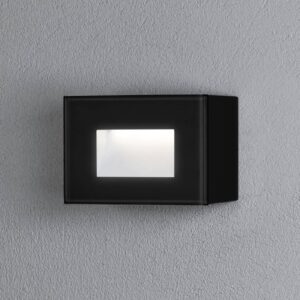 LED venkovní nástěnné světlo Chieri, 12x8cm, černá