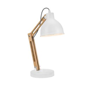 Stolní lampa Skansen, nastavitelná, bílá