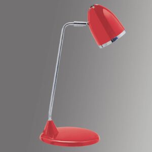 Elegantní stolní lampa Starlet – červená