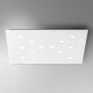 ICONE Slim ploché LED stropní svítidlo, 12zdr bílé