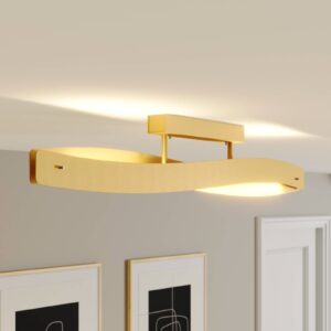 Lucande Lian LED stropní lampa, mosaz matná