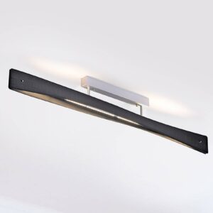Lucande Lian LED stropní světlo, černé, hliník