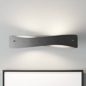 Lucande Lian LED nástěnné světlo, černé, hliník