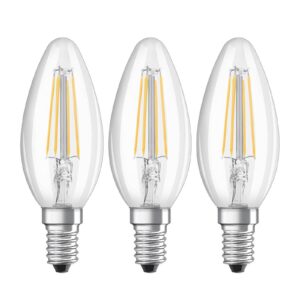 LED vláknová svíčka E14 4W