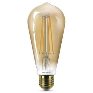 Philips LED žárovka E27 ST64 5,5W zlatá, stmívací