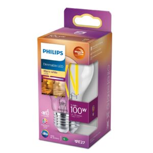 Philips LED Classic WarmGlow E27 A60 11,5W čirá
