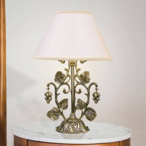 Stolní lampa Albero zlatá leštěná, bílá