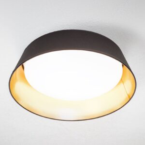 Černozlaté – kulaté LED stropní svítidlo Ponts