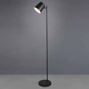 LED stojací lampa Blake s baterií, stmívač, černá