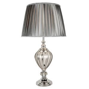 Stolní lampa Greyson s textilním stínidlem v šedé
