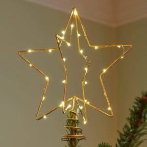 LED dekorativní světlo Vánoce Top, zlato