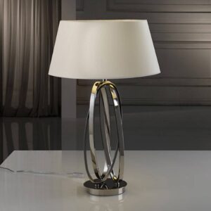 Óvalos - ušlechtilá stolní lampa LED textil