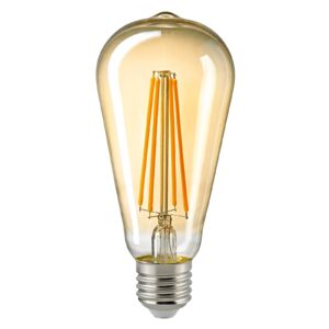 LED žárovka E27 ST64 4,5W filament Rustika zlatá