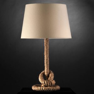 Stolní lampa Corda s textilním stínidlem
