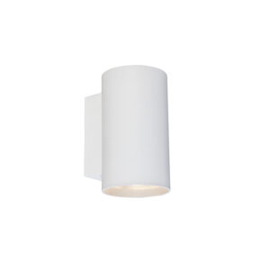 Moderní nástěnná lampa kulatá bílá – Sandy