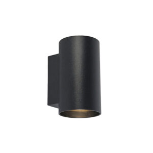 Moderní nástěnné svítidlo černé kulaté 2-světelné - Sandy