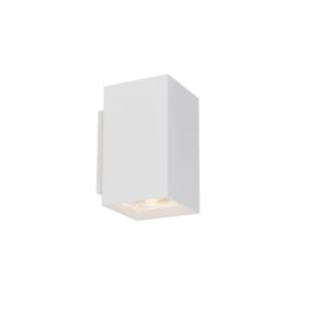 Moderní nástěnná lampa čtvercová bílá – Sandy