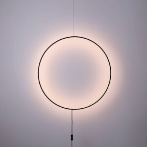 LED nástěnné světlo Shadow, tvar kruhu, Ø 61 cm