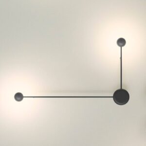 Vibia Pin – 2zdrojové LED nástěnné světlo černé