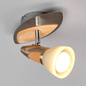 Spotlight Marena s dřevěnými prvky, E14 R50 LED