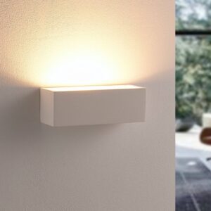 Jednoduchá sádrová nástěnná LED lampa Santino