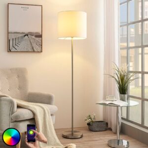 Lindby Smart LED stojací lampa Everly, aplikace